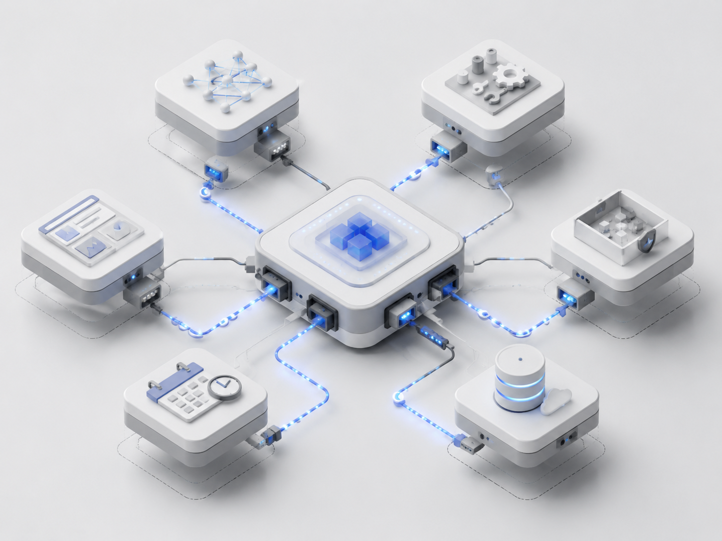 插件化 AI 代理架构示意图