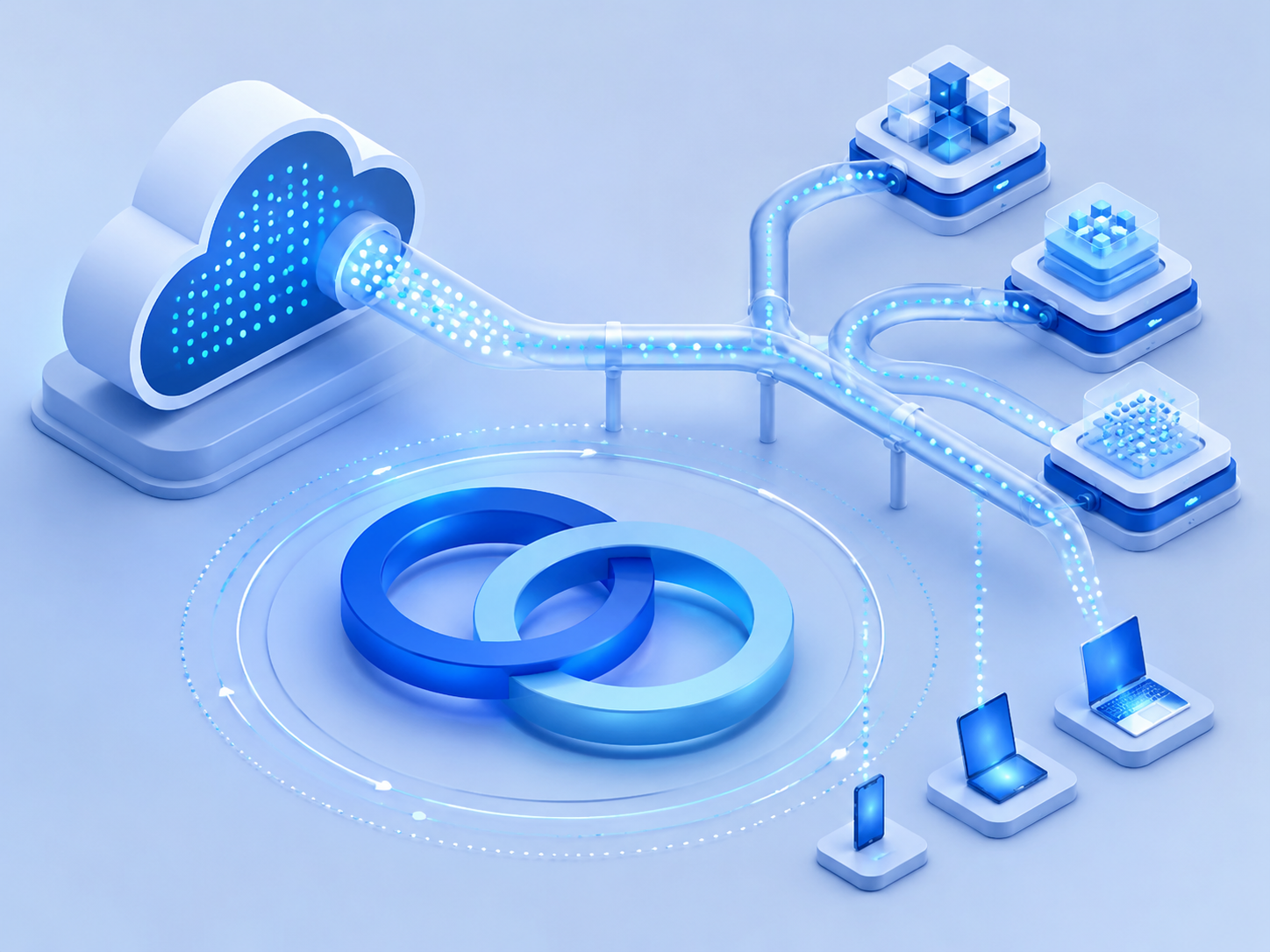 Token按量计费与双轮驱动的概念图